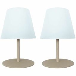 Lumisky TWINS Cream set van 2 draadloze LED tafellampen